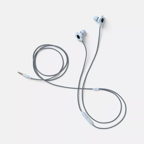 Écouteurs filaires à motif floral, prise audio 3,5 mm et micro intégré